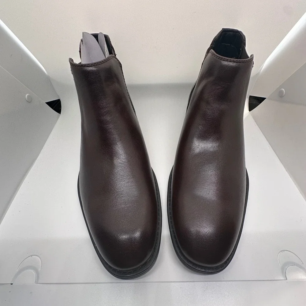 Madden Dress Chelsea Boots Brown Leather‎ Ankle Boots Classic Size 8